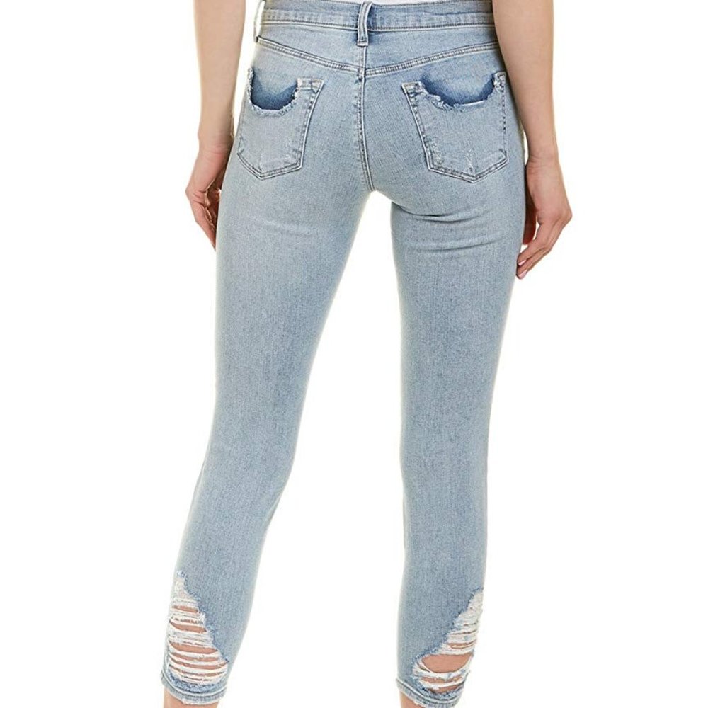J BRAND 9326 Amateur Skinny Crop Distress Jeans - Picture 3 of 7